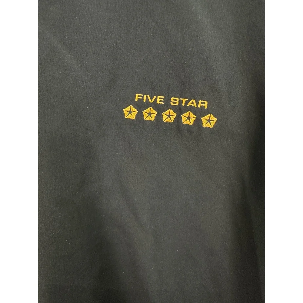 Five Star Windbreaker Pullover Mens XXL Green Excellent V-Neck Golf Windshirt